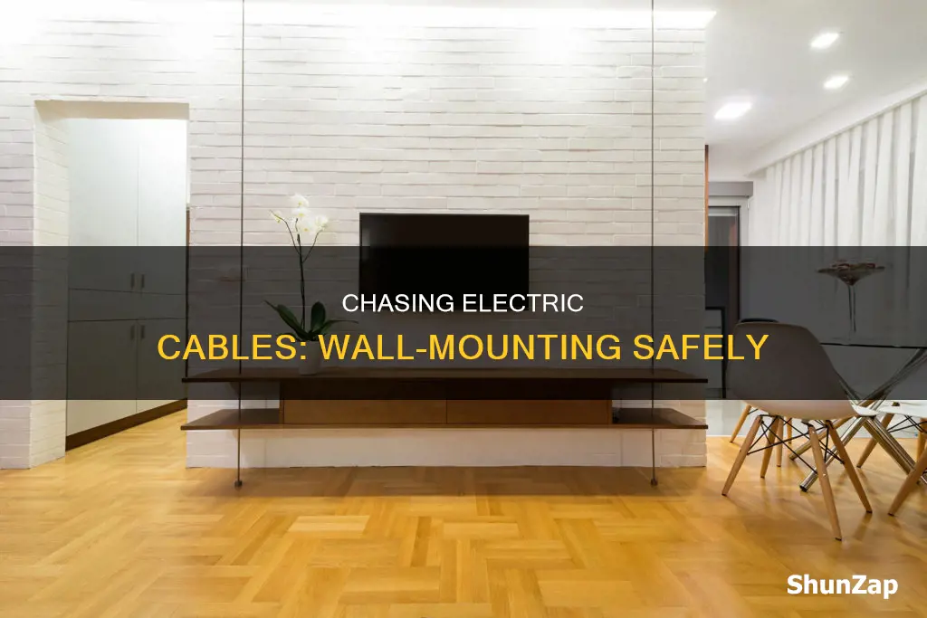 how to chase electric cable into wall