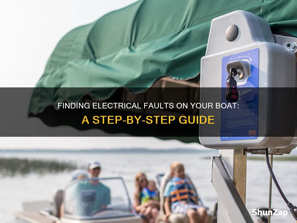 how to check a boats electrical faults