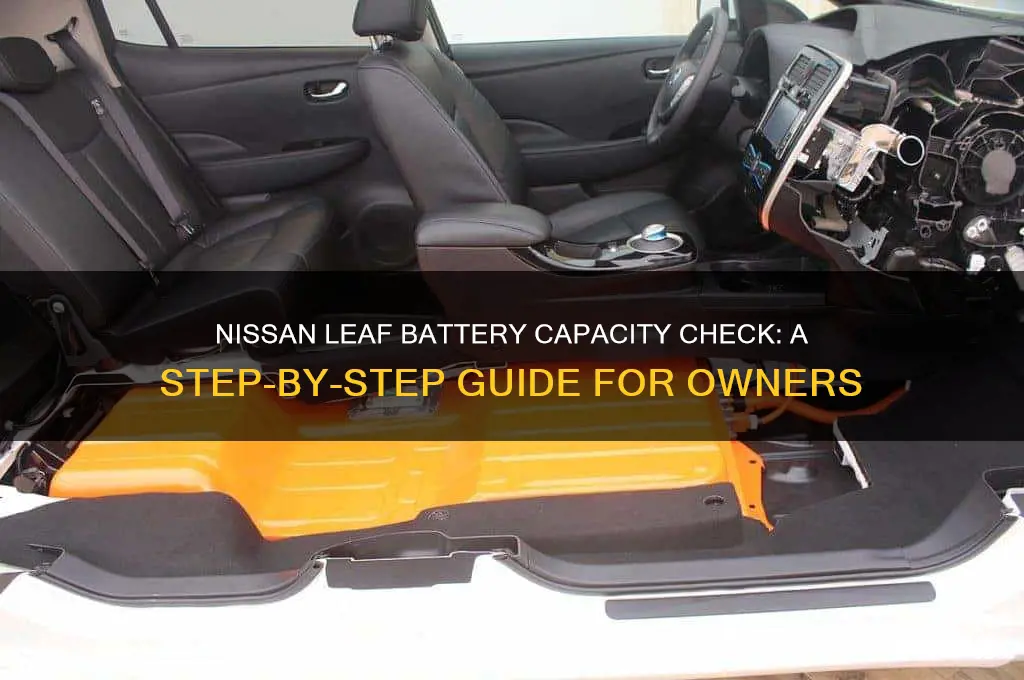 how to check battery capacity nissan leaf electric car
