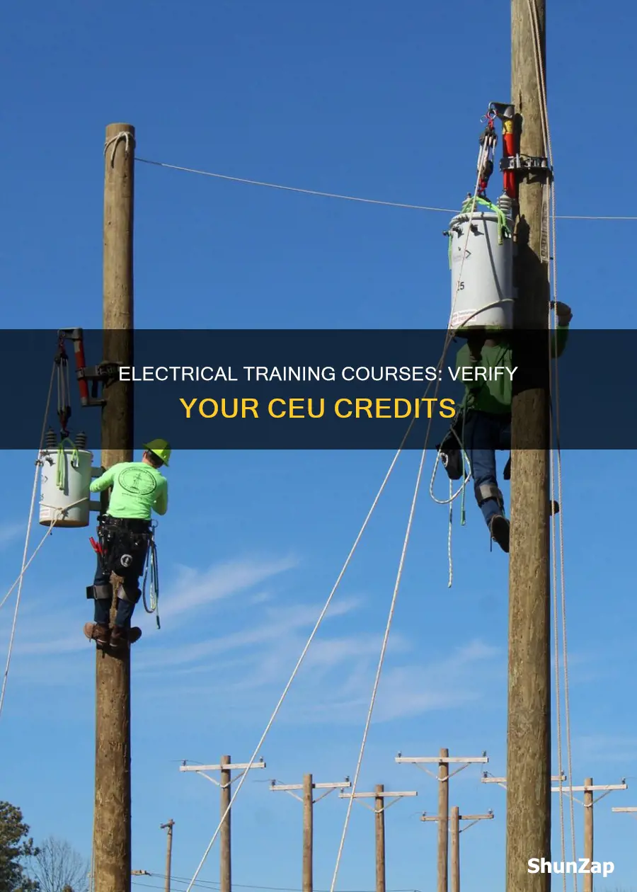 how to check ceu electrical tranee classes
