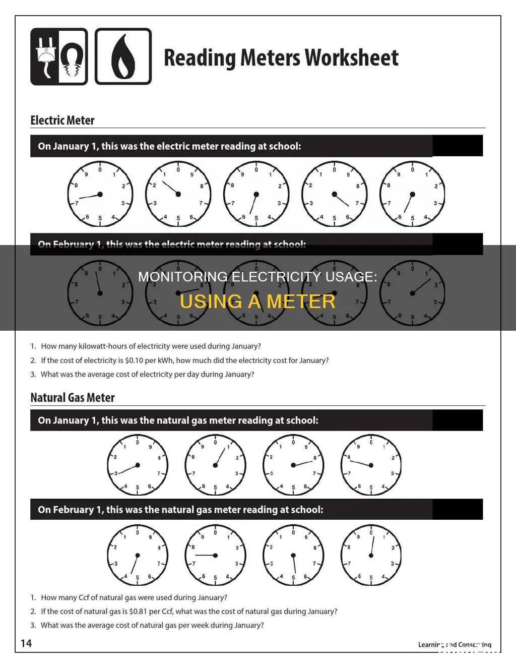 how to check consuption the electricity miter