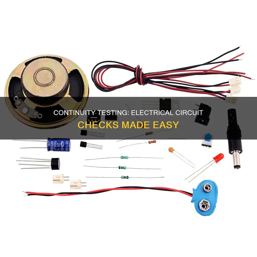 how to check continuity of electrical circuit