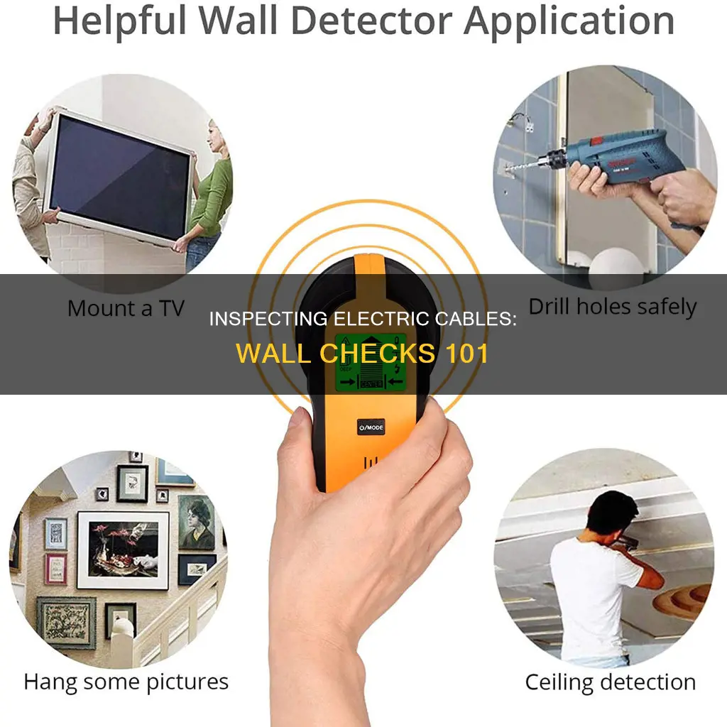 how to check electric cable behind wall
