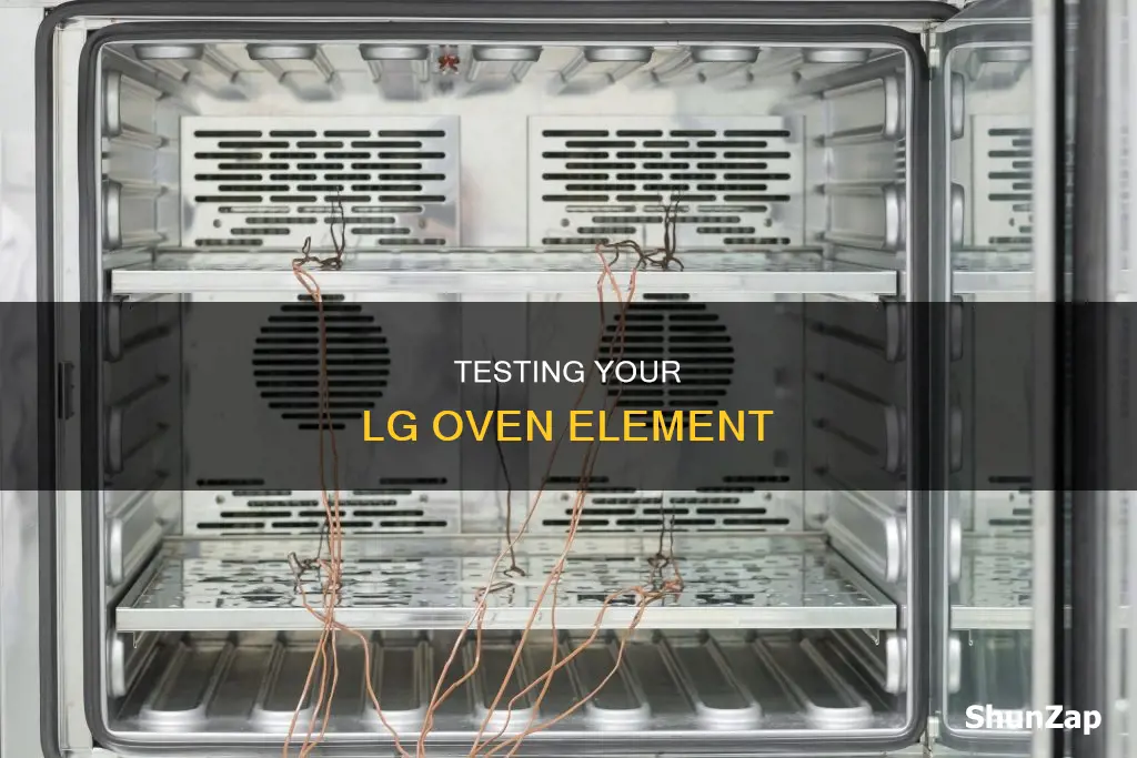 how to check electric lg oven eliment