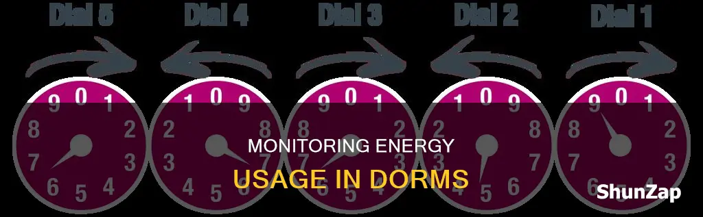 how to check electric usage in dorms