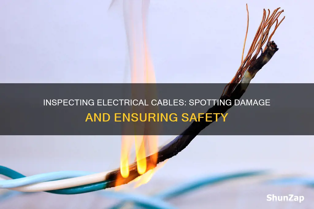 how to check electrical cable for damage