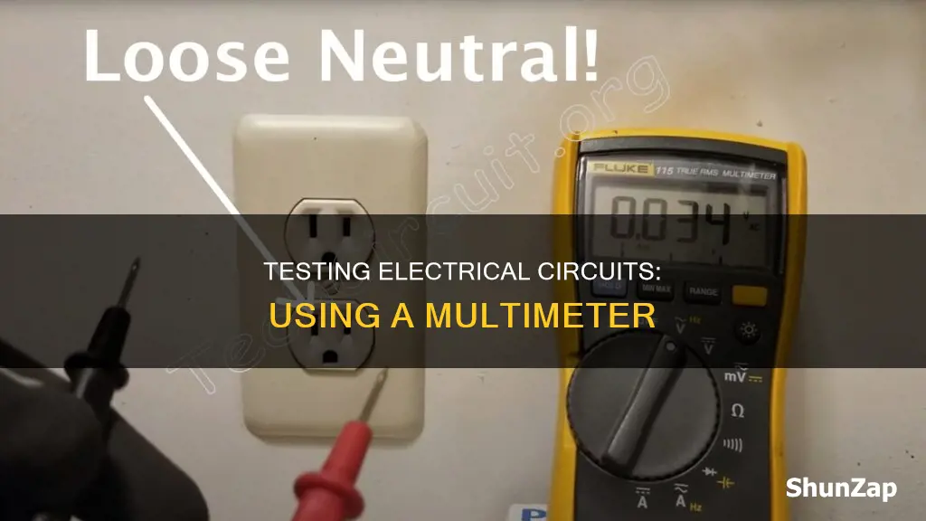 how to check electrical circuit with multimeter