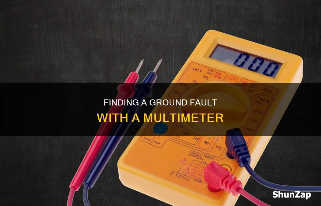 how to check electrical ground with multimeter
