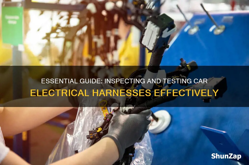 how to check electrical harnesses in car
