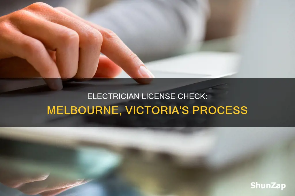 how to check electrical license melbourne victoria