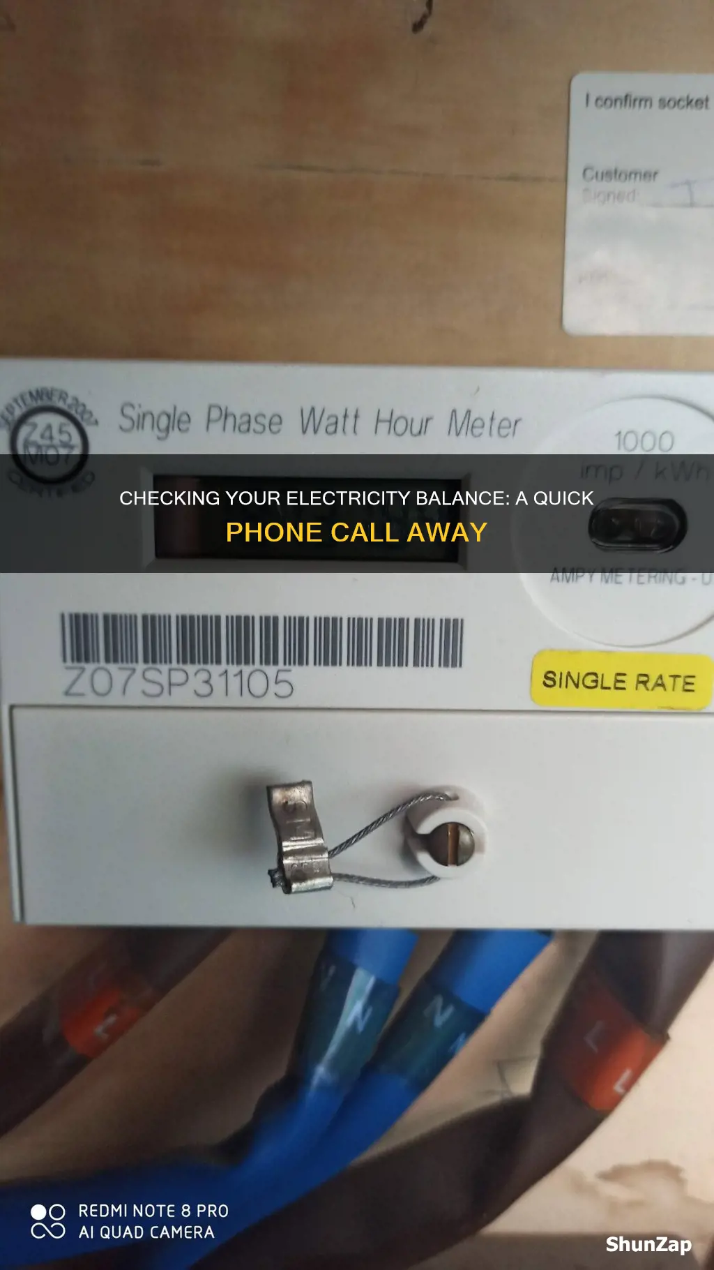 how to check electricity balance on phone