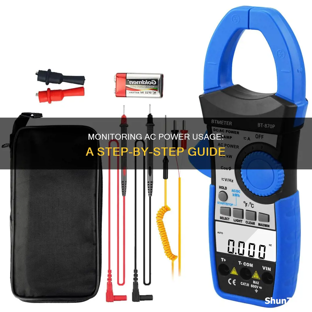 how to check electricity consumption of ac