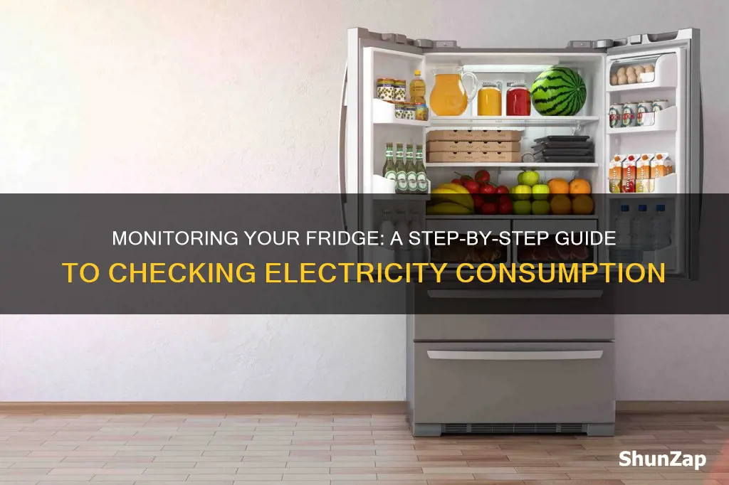 how to check electricity consumption of refrigerator