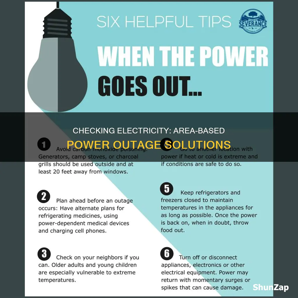 how to check electricity in your area