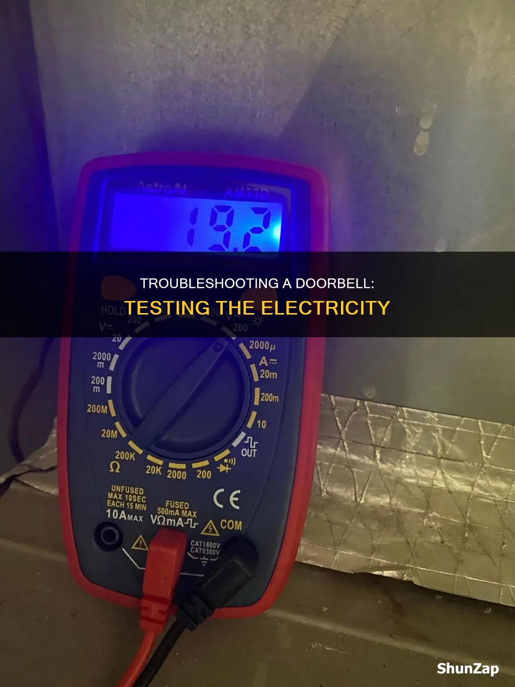 how to check electricity to a doorbell