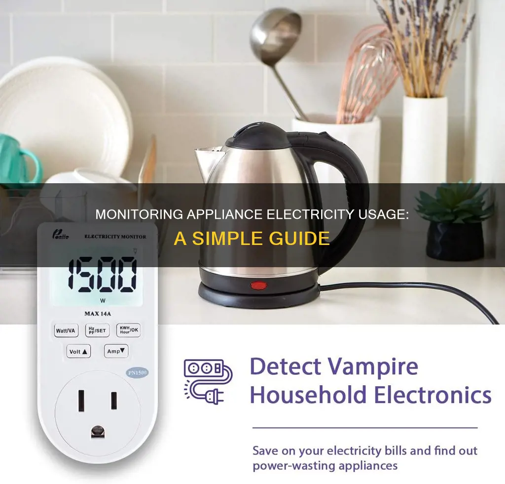 how to check electricity usage of appliances