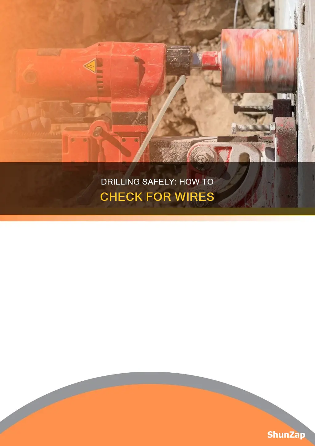 how to check for electrics before drilling