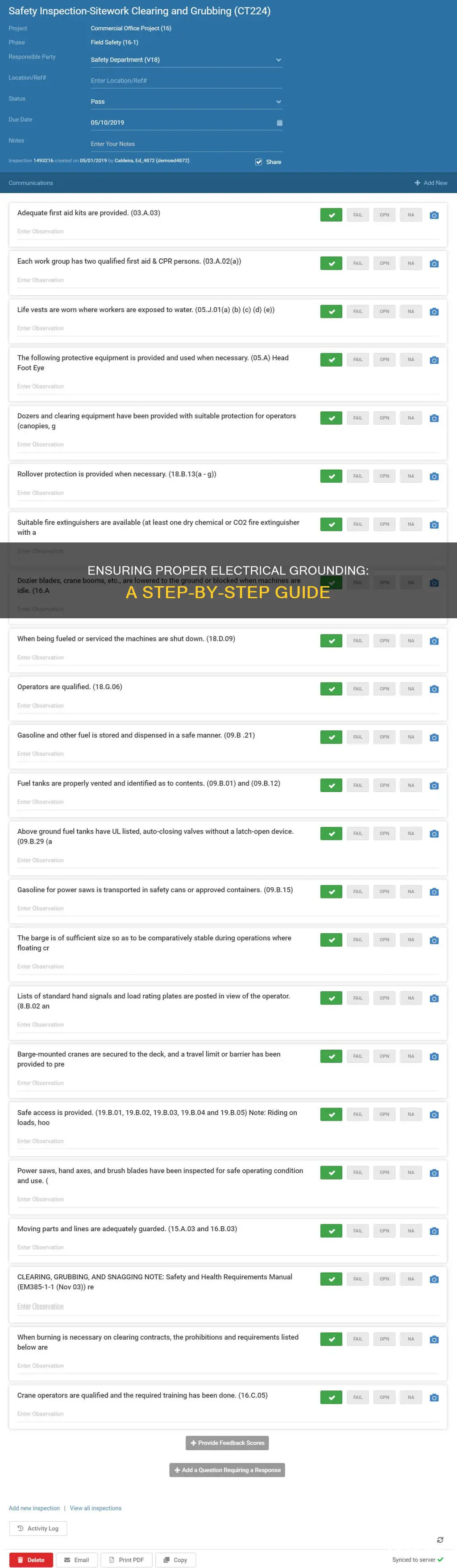 how to check for proper electrical grounding