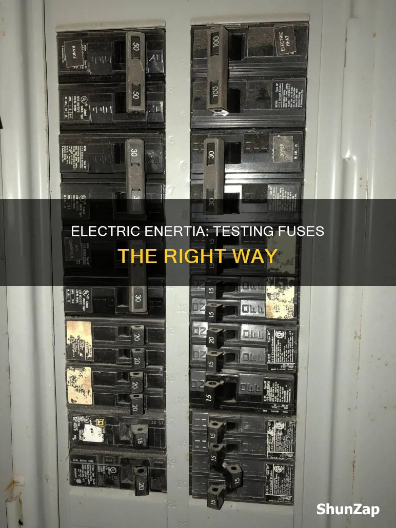 how to check fuses in electric enertia