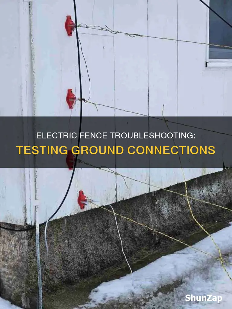 how to check ground on electric fence