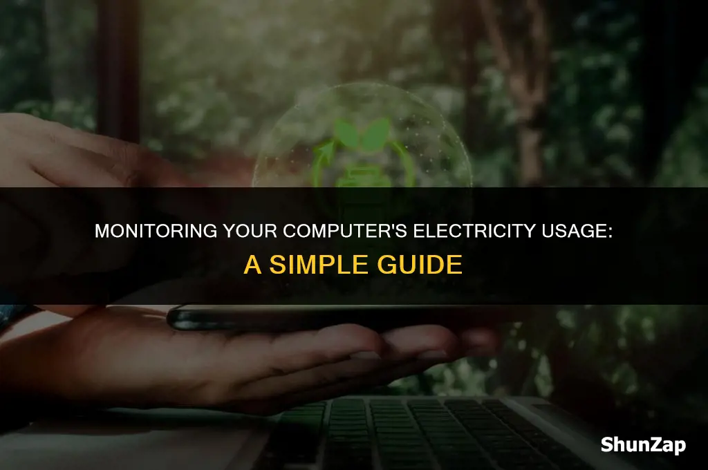 how to check how electricity is my computer using