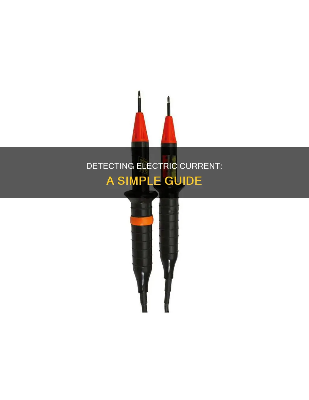 how to check if electricity is flowing