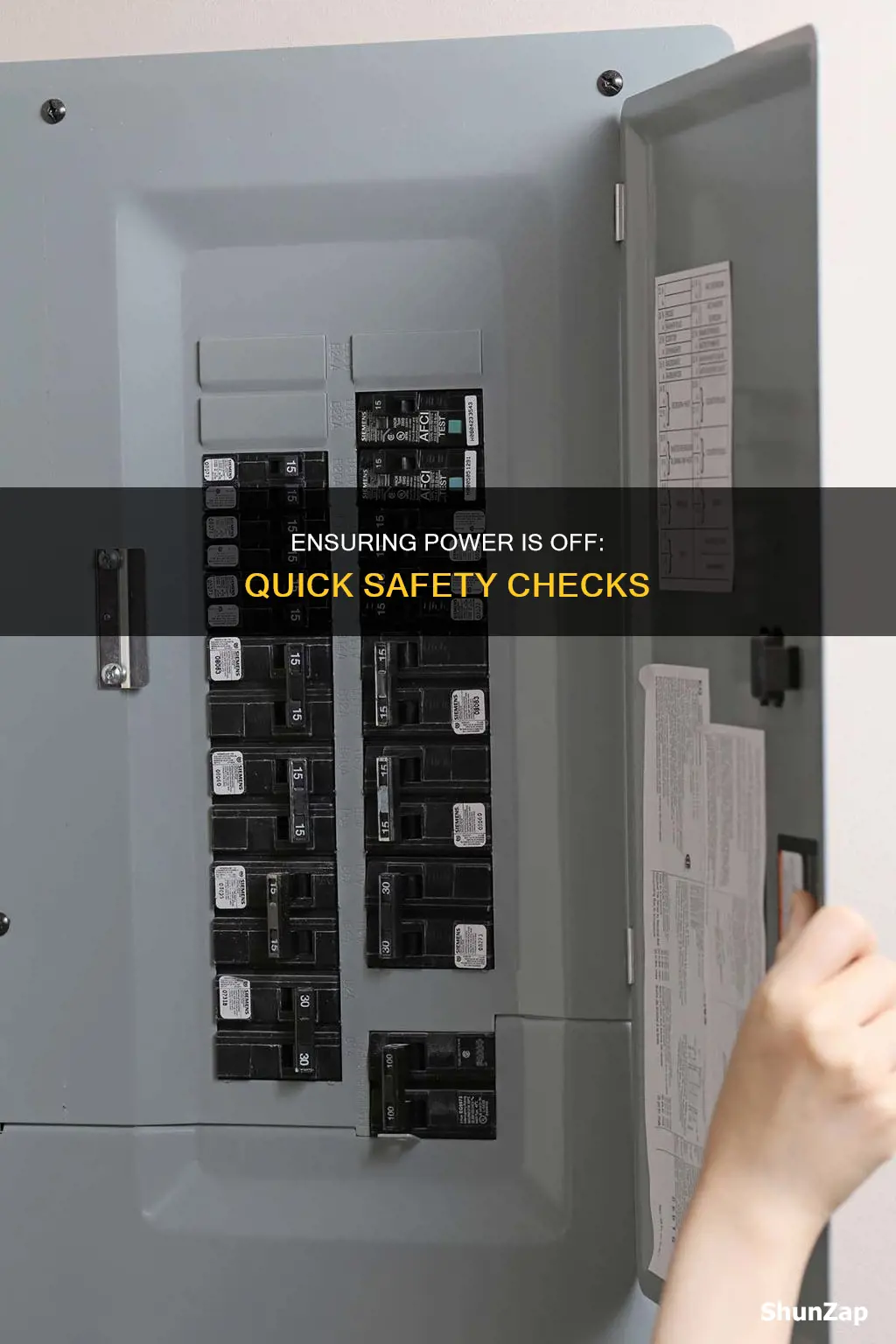 how to check if electricity is off