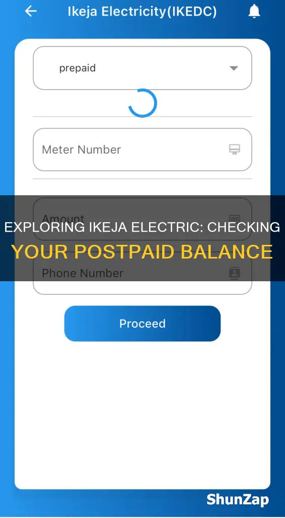 how to check ikeja electric postpaid balance