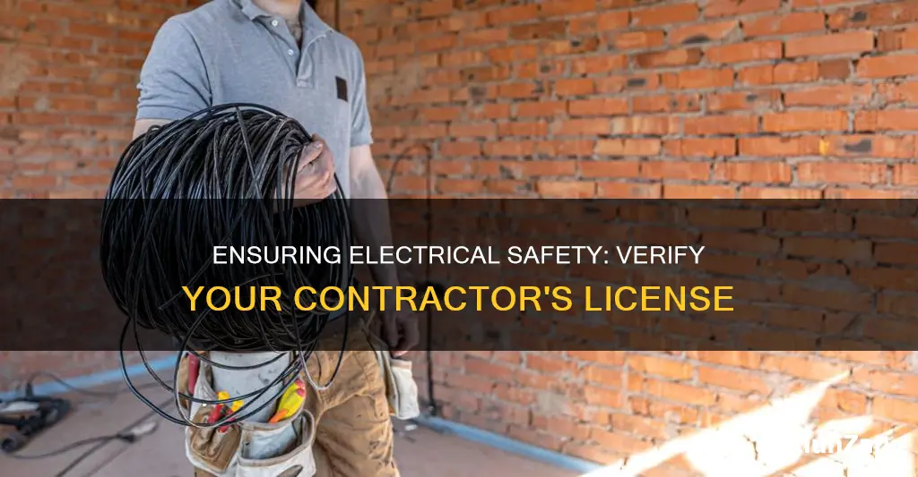 how to check license of electrical contractor