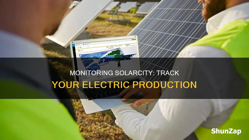 how to check my solarcity electric production