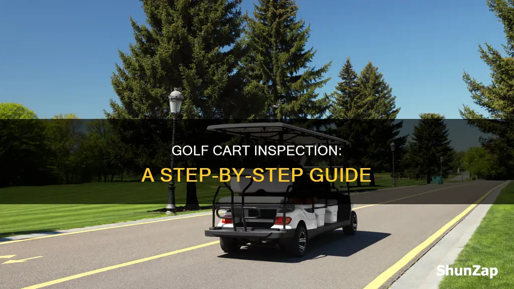 how to check out electric golf cart
