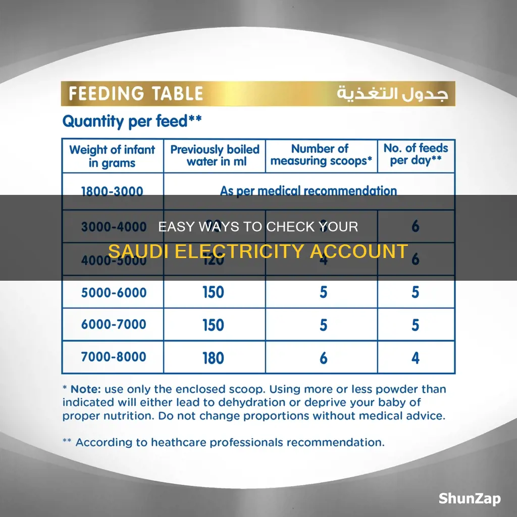 how to check saudi electricity account number