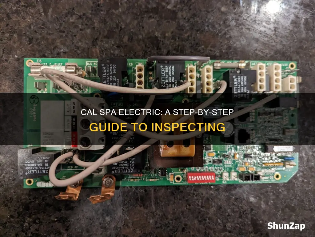 how to check the cal spa electric