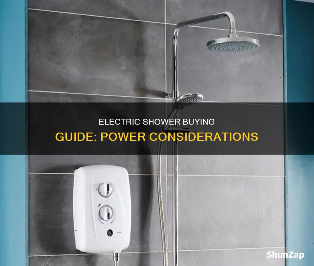 how to choose a powerful electric shower