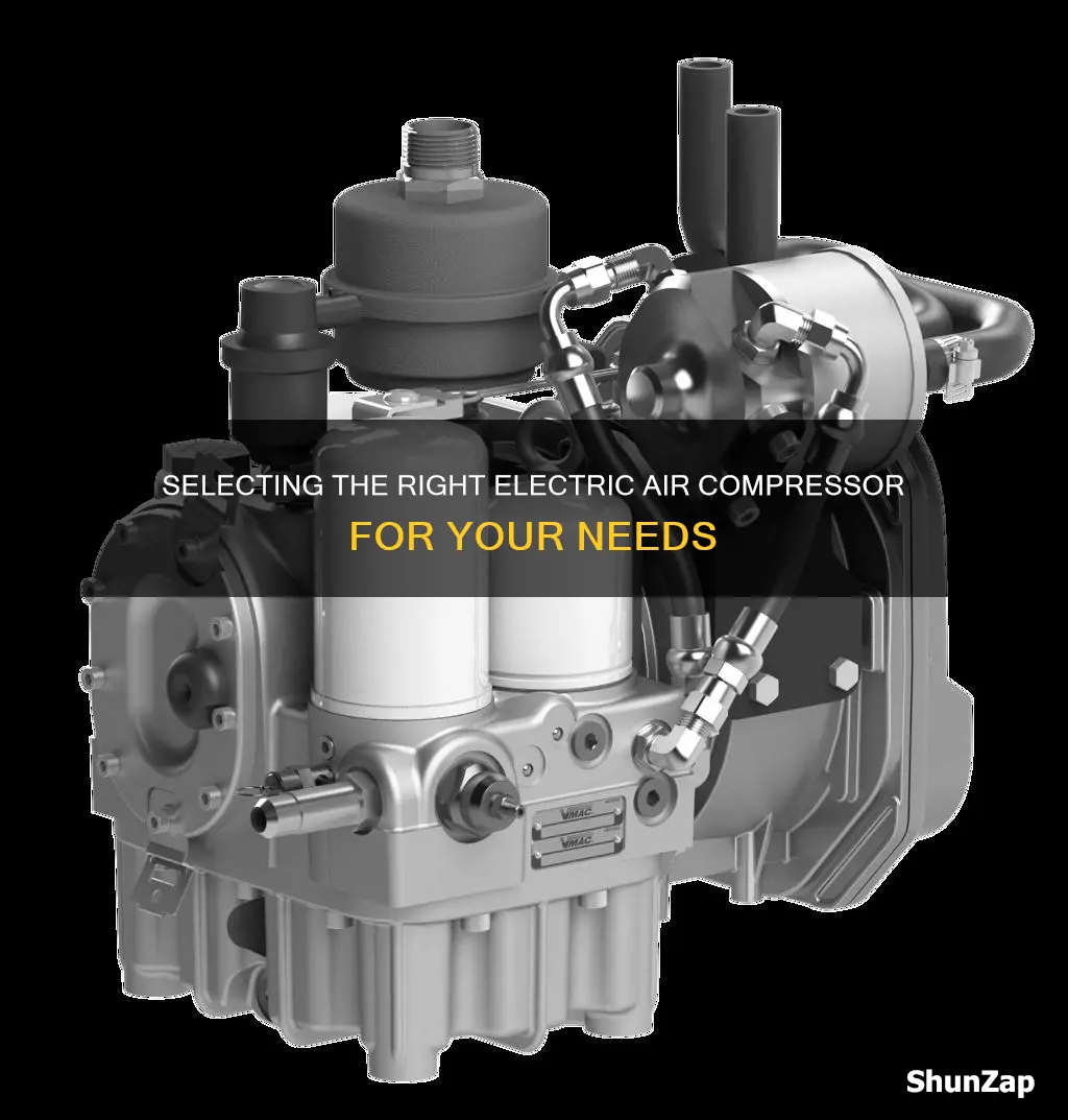 how to choose an electric air compressor
