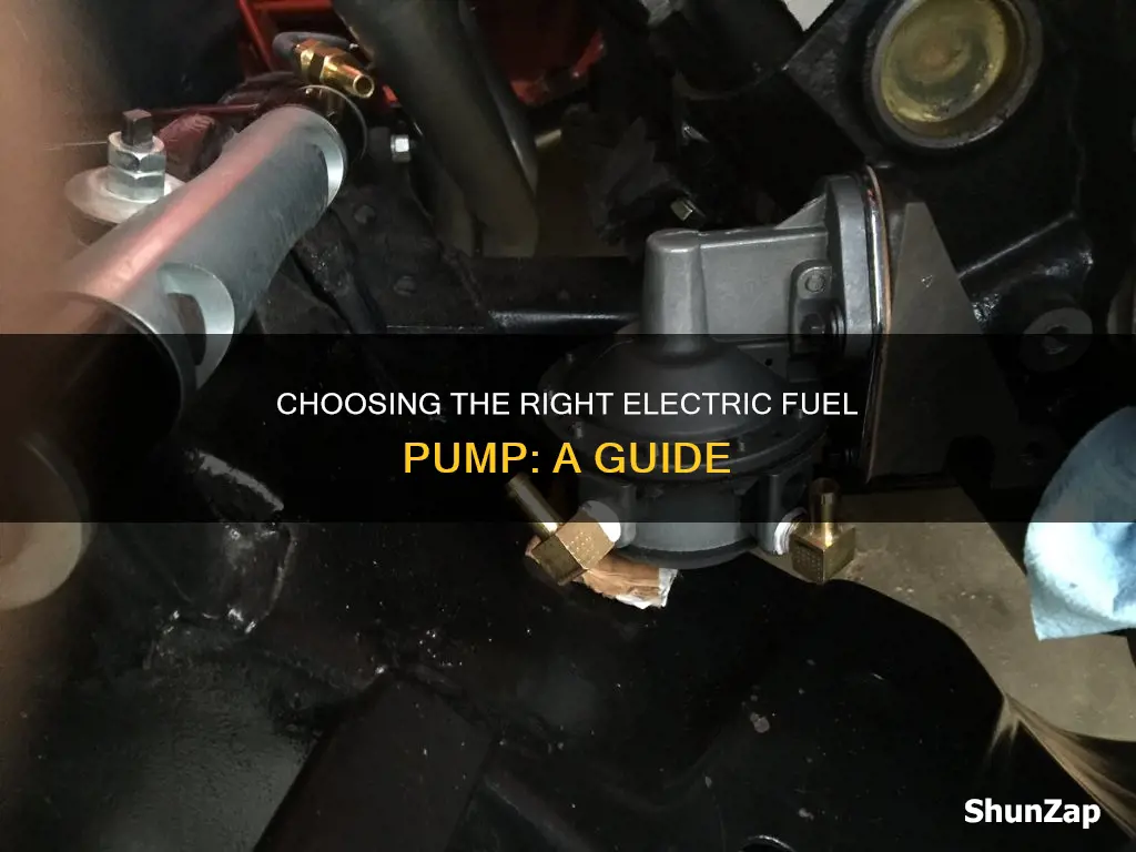 how to choose an electric fuel pump