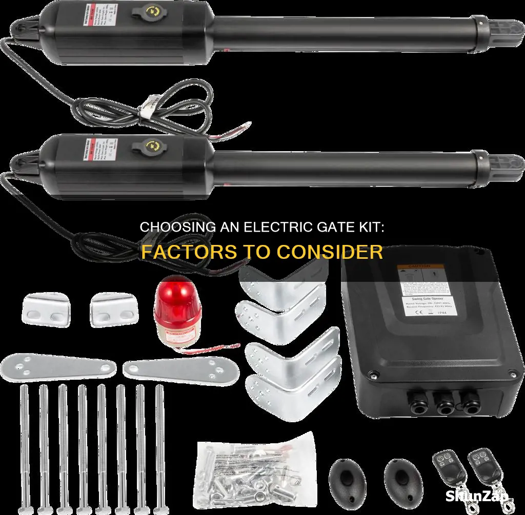 how to choose an electric gate kit