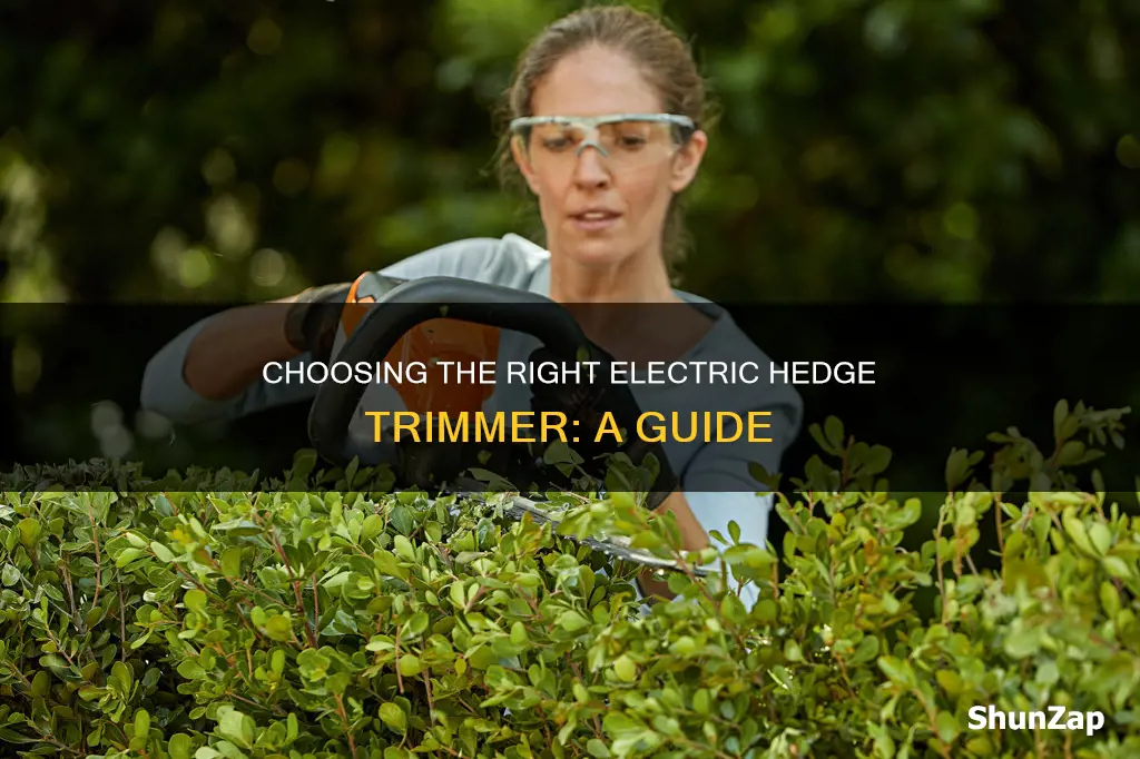 how to choose an electric hedge trimmer