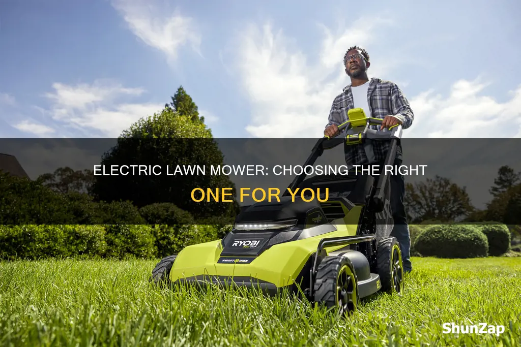 how to choose an electric lawn mower