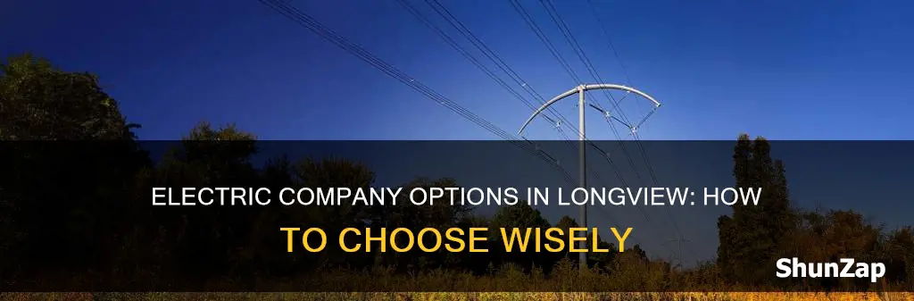 how to choose electric company in longview
