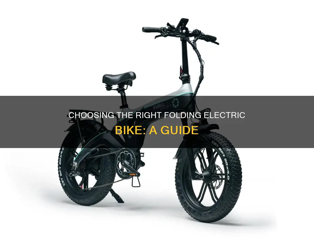 how to choose folding electric bike