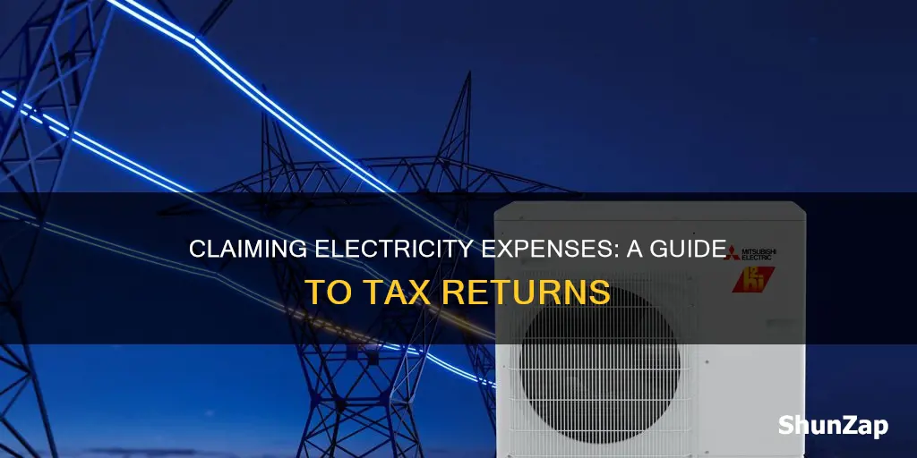 how to claim electricity on tax return