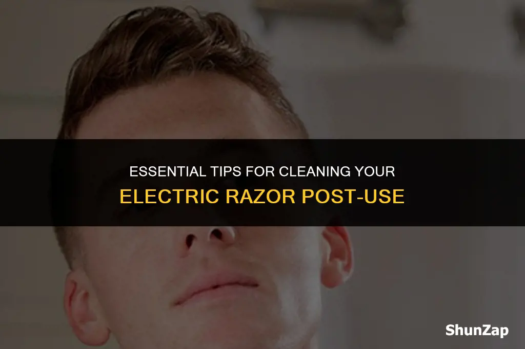 how to clean an electric razor after use