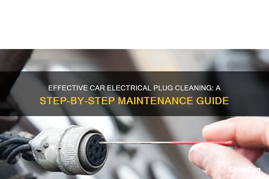 how to clean car electrical plugs