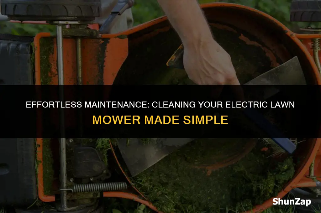 how to clean electric lawn mower after use