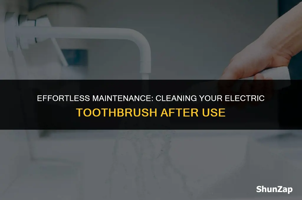 how to clean electric toothbrush after use
