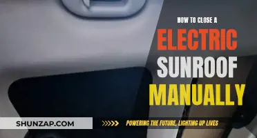 Emergency Sunroof Closure: Manual Override Steps