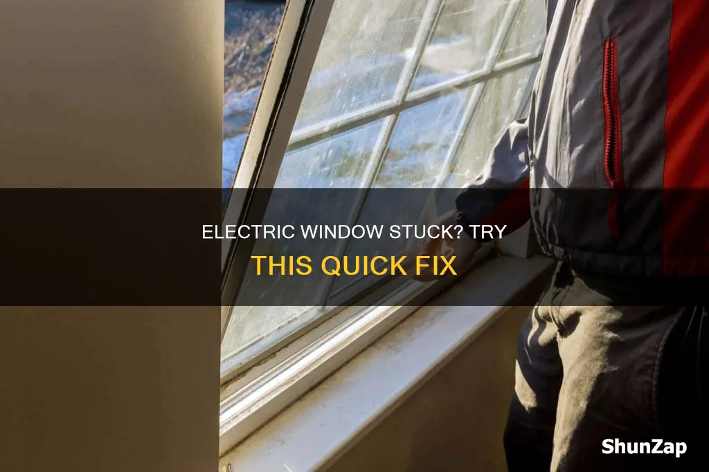 how to close a stuck electric window