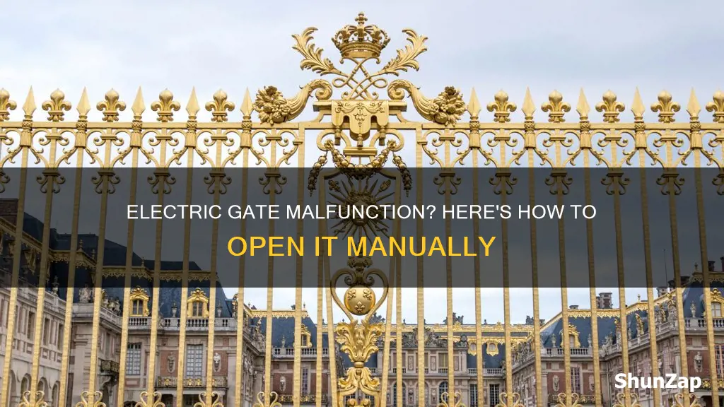how to close an electric gate manually