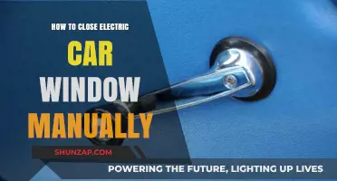 Manually Closing Your Electric Car Window: A Quick Emergency Guide